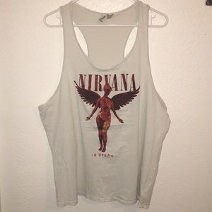 Nirvana graphic tank top